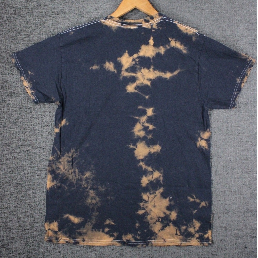Death Row Records Acid Wash Tie Dye Graphic T-Shirt Navy Red Mens 1X - Picture 6 of 10
